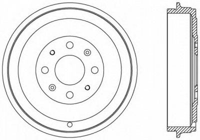 OPEN PARTS bad906610 -  Тормозной барабан
